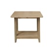 Solid Wood Square Drop Leaf Side Table
