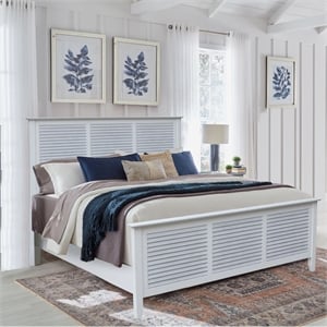 Nantucket Breeze Solid Wood Queen Bed