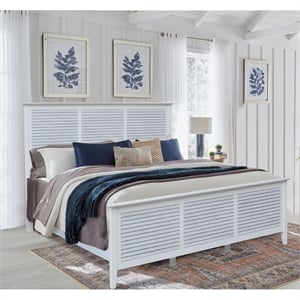 Nantucket Breeze Solid Wood King Bed