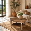 Solid Wood Vista Round Coffee Table