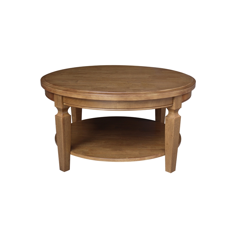 Solid Wood Vista Round Coffee Table