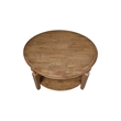Solid Wood Vista Round Coffee Table