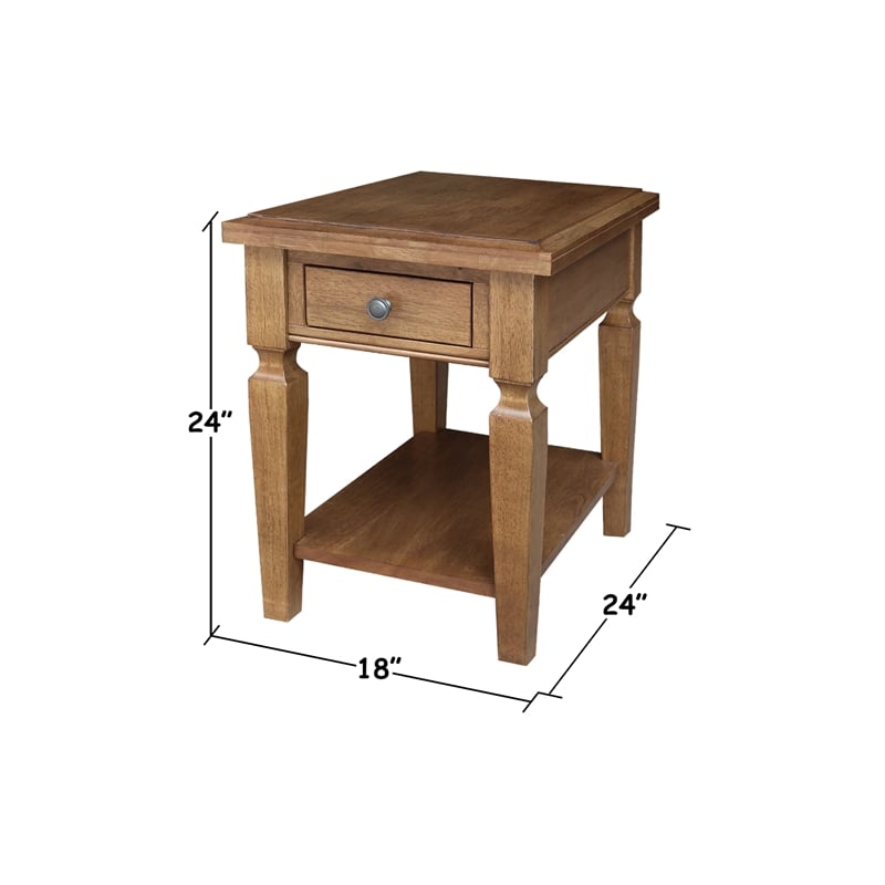 Solid Wood Vista End Table
