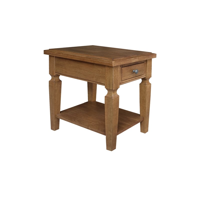 Solid Wood Vista End Table