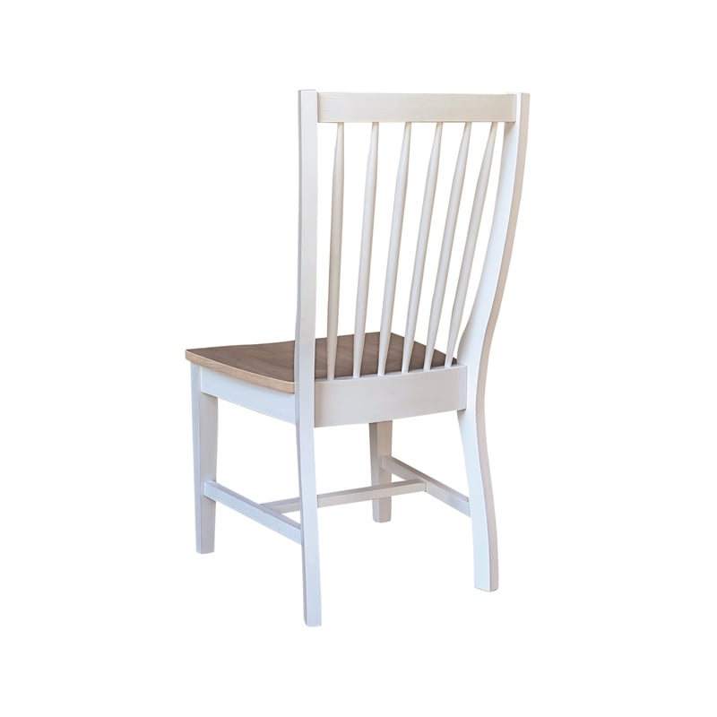 International Concepts Set of Two Solid Wood Audrey Dining Chairs