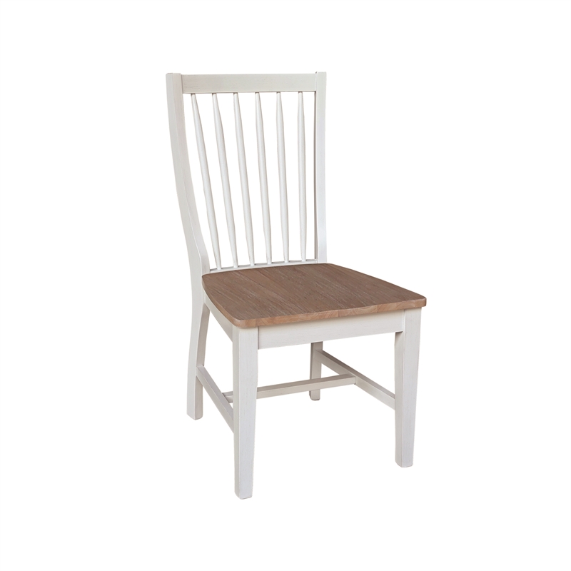 International Concepts Set of Two Solid Wood Audrey Dining Chairs