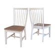 International Concepts Set of Two Solid Wood Audrey Dining Chairs