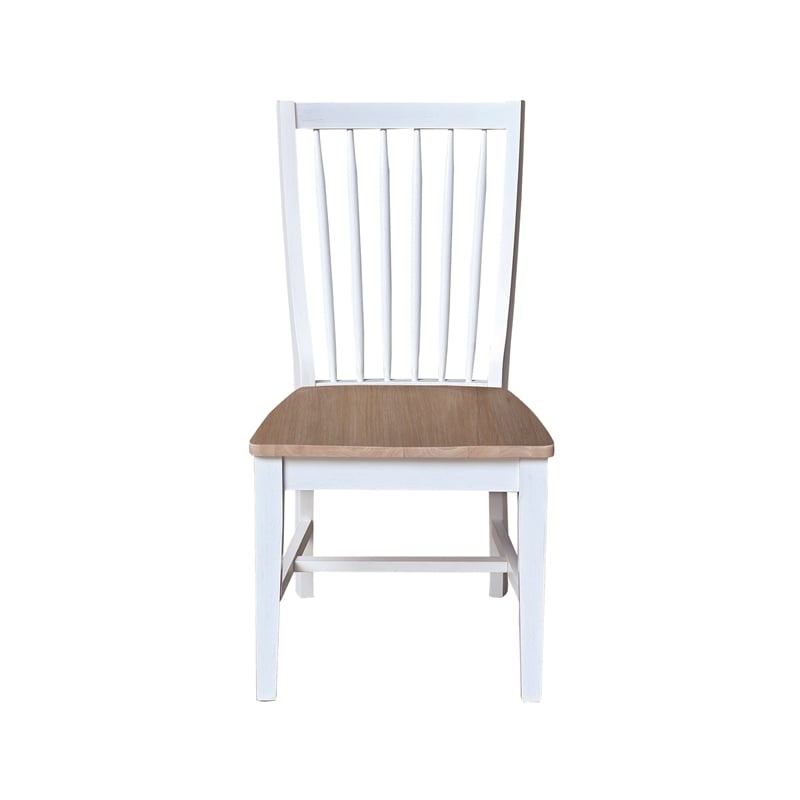 International Concepts Set of Two Solid Wood Audrey Dining Chairs