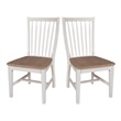 International Concepts Set of Two Solid Wood Audrey Dining Chairs
