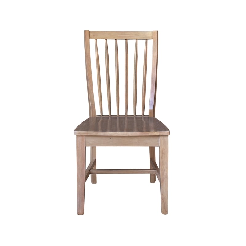 International Concepts Set of Two Solid Wood Audrey Dining Chairs