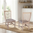 International Concepts Set of Two Solid Wood Audrey Dining Chairs