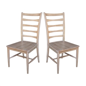 Set of Two Solid Wood Haven Dining Chairs