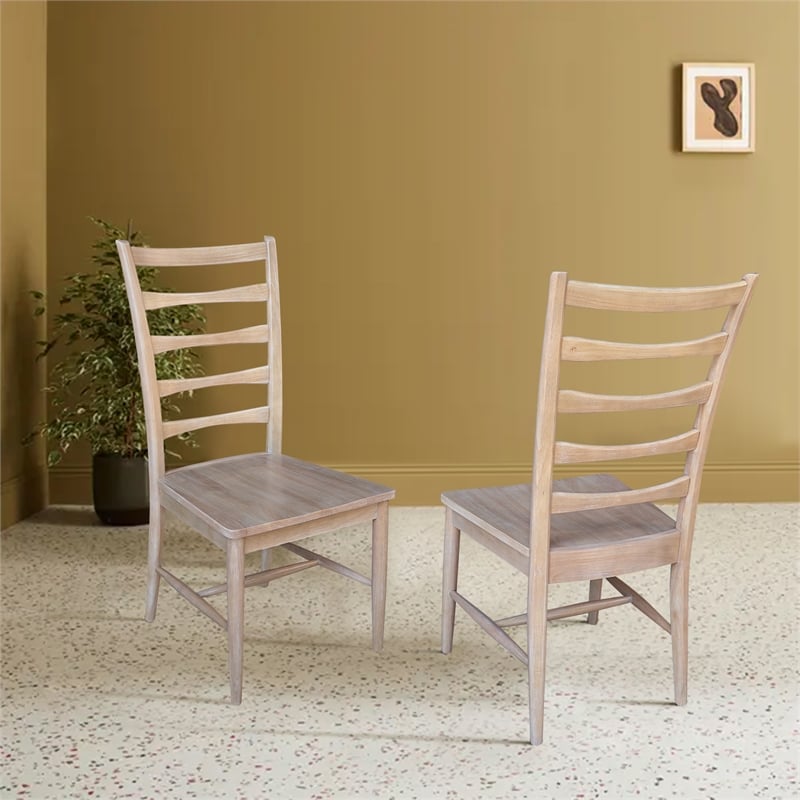 Set of Two Solid Wood Haven Dining Chairs