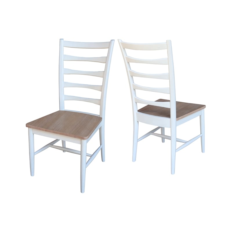 International Concepts Set of Two Solid Wood Haven Dining Chairs