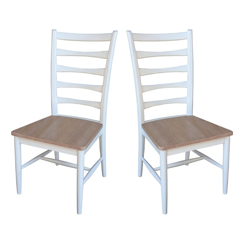 International Concepts Set of Two Solid Wood Haven Dining Chairs