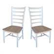 International Concepts Set of Two Solid Wood Haven Dining Chairs