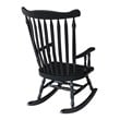International Concepts Solid Wood Rocking Chair in Antique Black