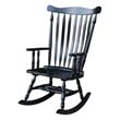 International Concepts Solid Wood Rocking Chair in Antique Black