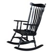 International Concepts Solid Wood Rocking Chair in Antique Black