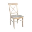 International Concepts Unfinished Solid Wood X-Back Dining Chair (Set of 2)