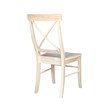 International Concepts Unfinished Solid Wood X-Back Dining Chair (Set of 2)