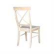 International Concepts Unfinished Solid Wood X-Back Dining Chair (Set of 2)