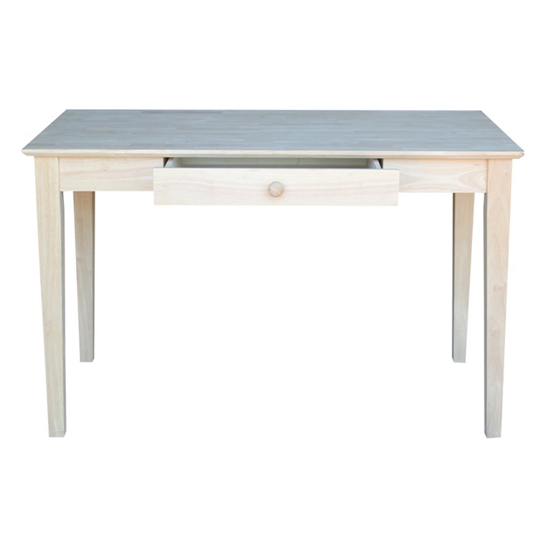 international concepts unfinished writing desk