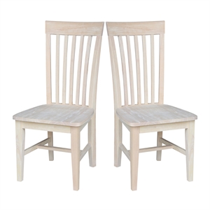 set of two tall mission chairs