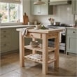 International Concepts Unfinished Butcher Block Kitchen Island