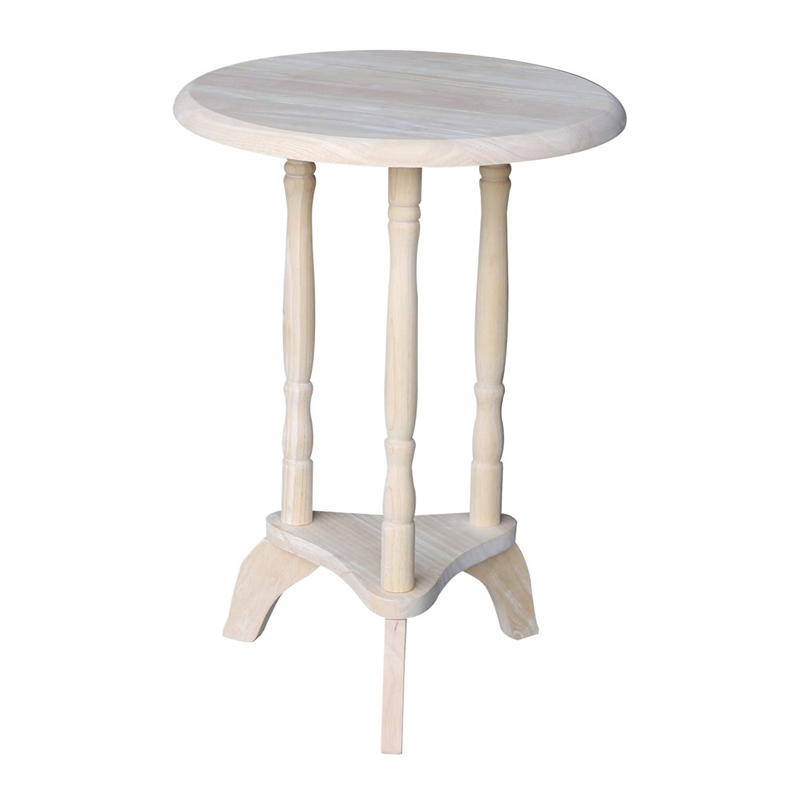 International Concepts Round Unfinished Plant Table