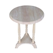 International Concepts Round Unfinished Plant Table