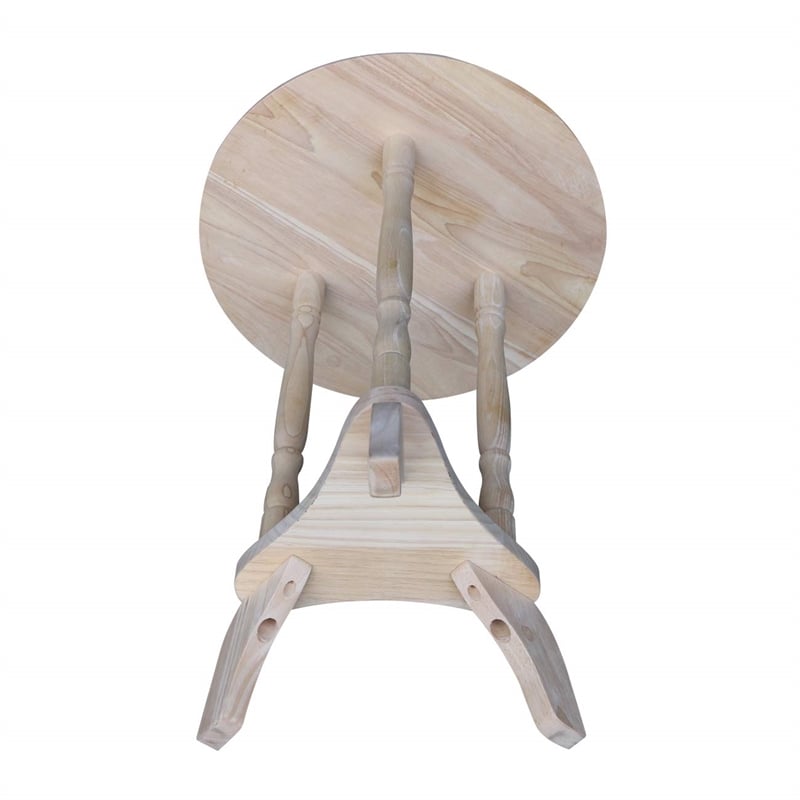 International Concepts Round Unfinished Plant Table