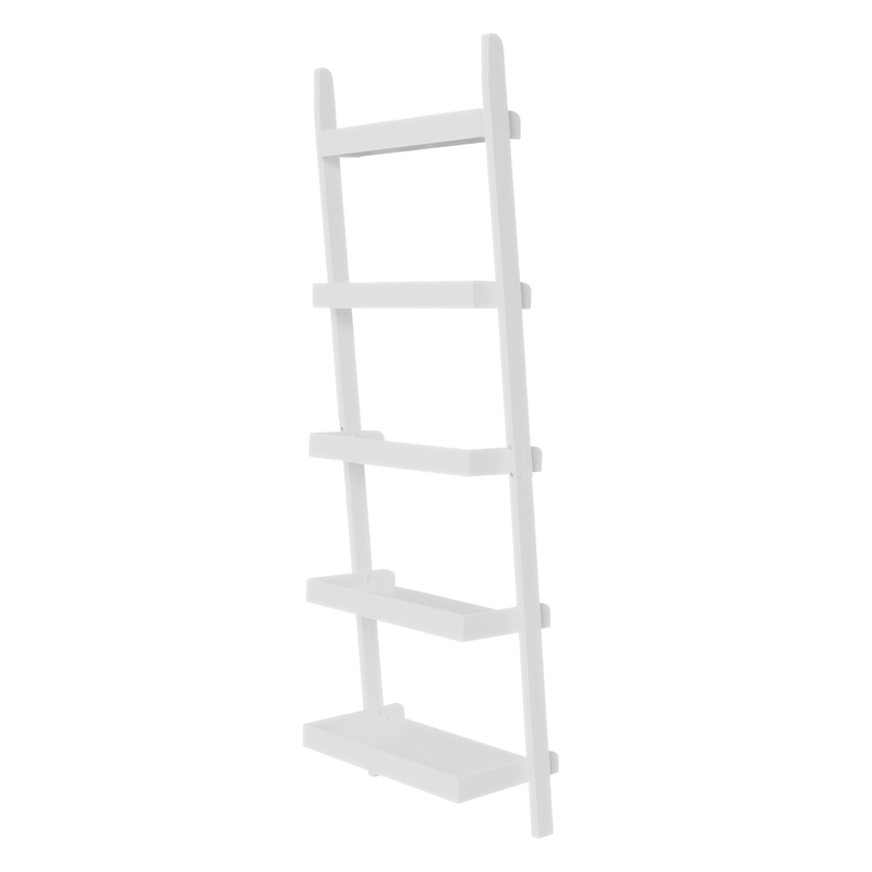 International Concepts Casual Dining 5-Tier Leaning Shelf in White