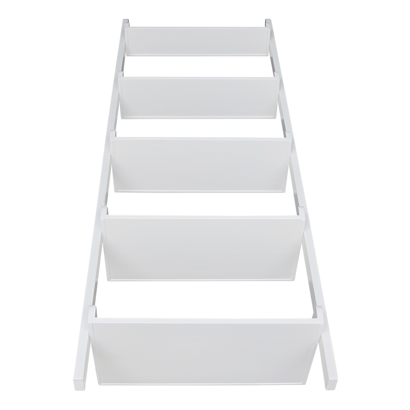 International Concepts Casual Dining 5-Tier Leaning Shelf in White