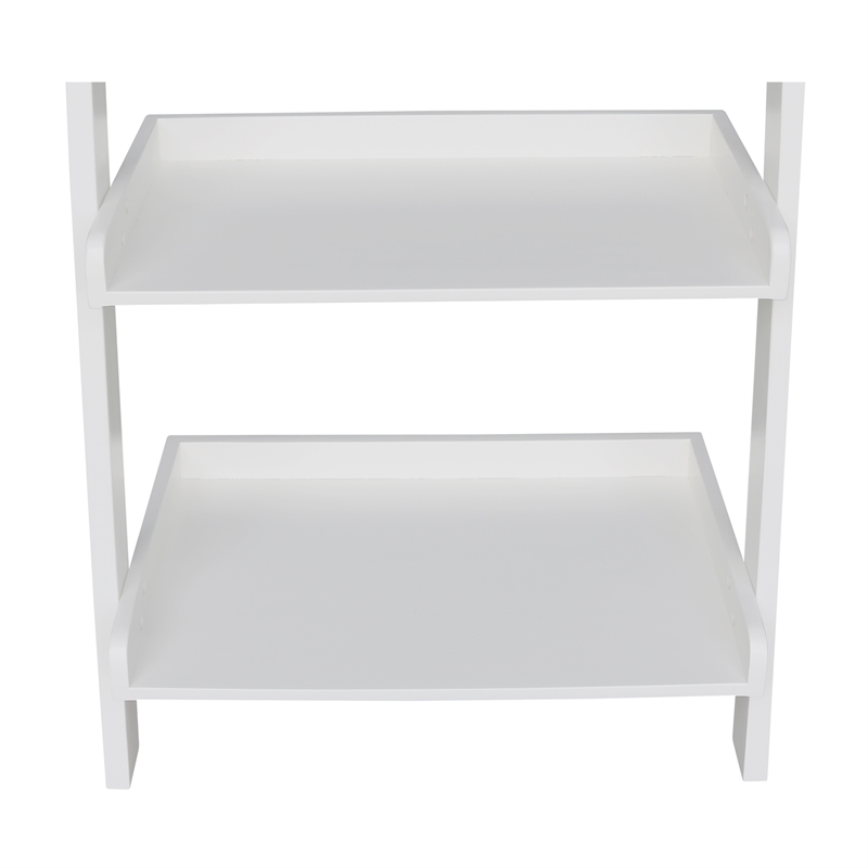 International Concepts Casual Dining 5-Tier Leaning Shelf in White