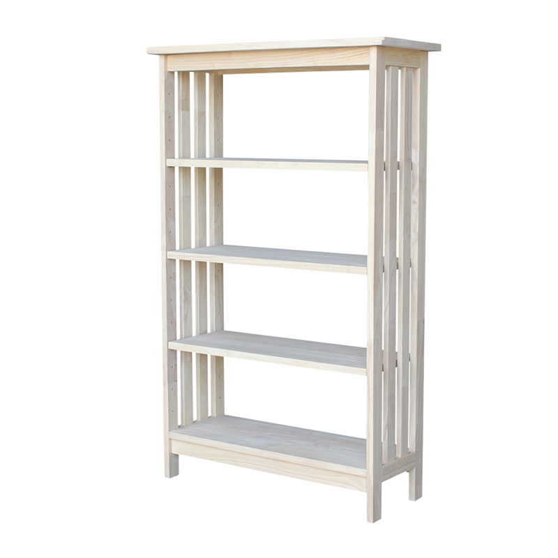 Shelf Bookcase In Unfinished Cymax, International Concepts Bookcase