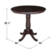 International Concepts Unfinished Square/Rectangular Counter Height Dining Table