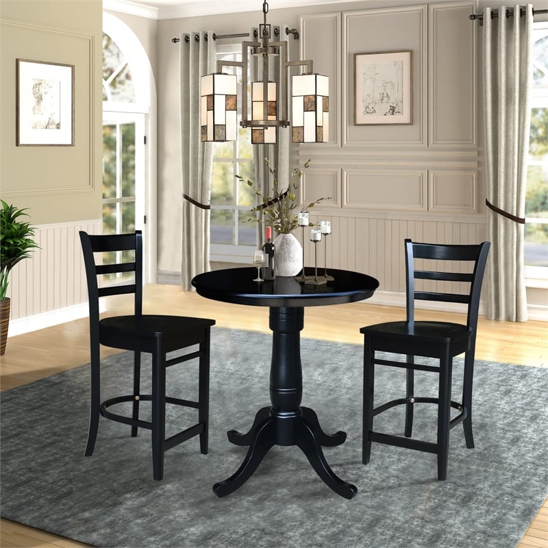 International Concepts Unfinished Square/Rectangular Bar Height Dining Table