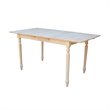 International Concepts Unfinished Turned Leg Dining Table