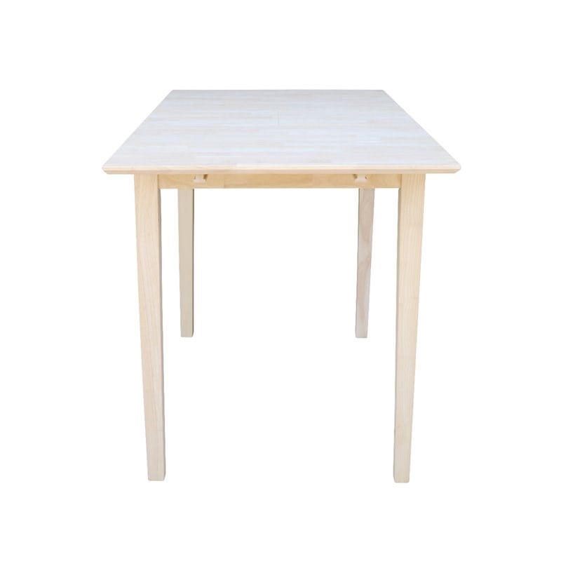 International Concepts Unfinished Shaker Counter Height Dining Table