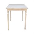 International Concepts Unfinished Turned Leg Counter Height Dining Table