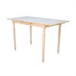 International Concepts Unfinished Turned Leg Counter Height Dining Table