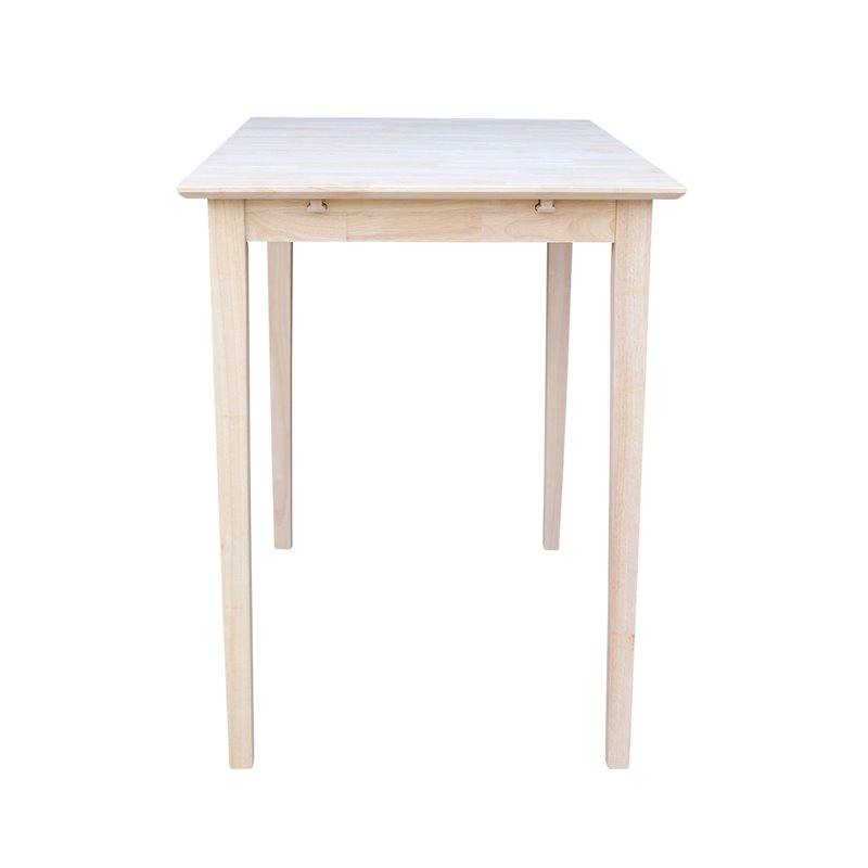 International Concepts Unfinished Rectangular Dining Table