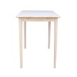 International Concepts Unfinished Rectangular Dining Table