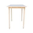 International Concepts Unfinished Rectangular Dining Table