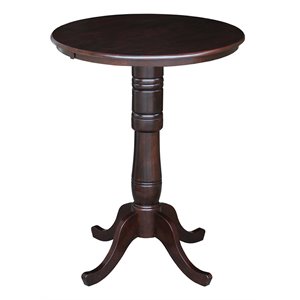 International Concepts 30&quot Round Pub Table in Rich Mocha