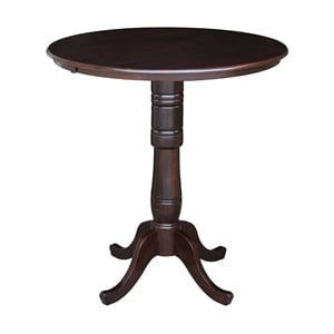 International Concepts 36&quot Round Pub Table in Rich Mocha