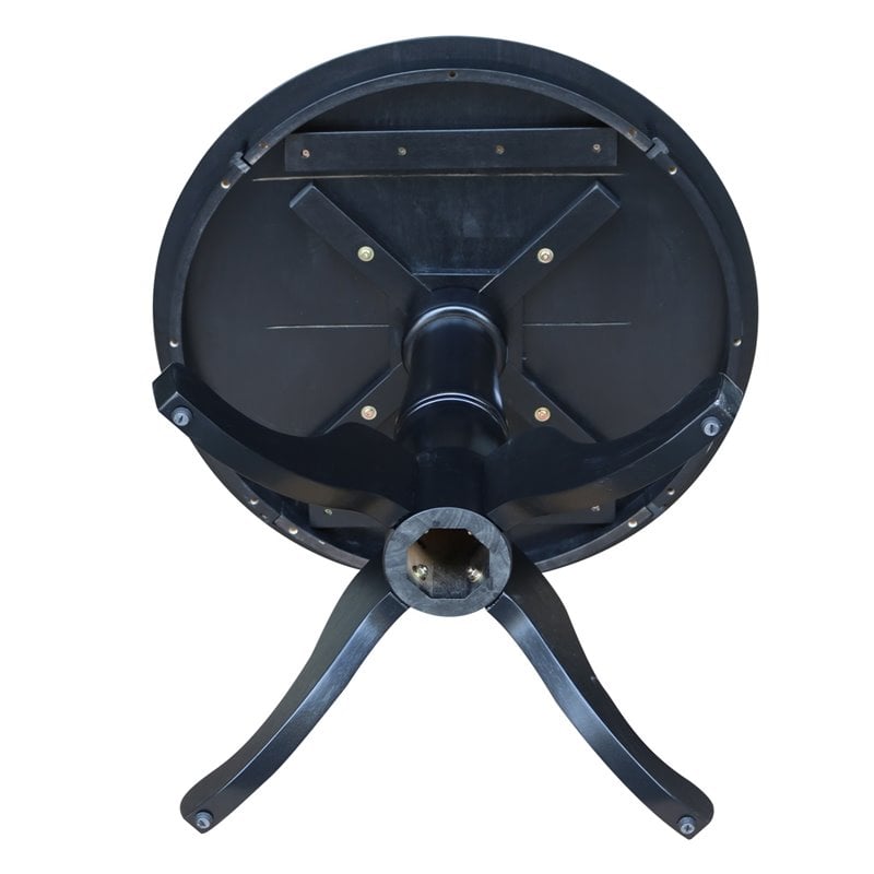 international concepts 30&quot round dining table in black