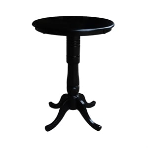 International Concepts 30&quot Round Pub Table in Black