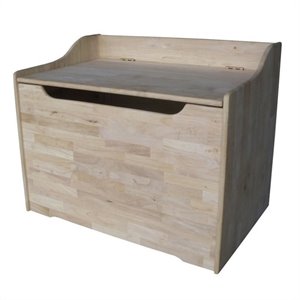 international concepts juvenile unfinished solid wood storage box